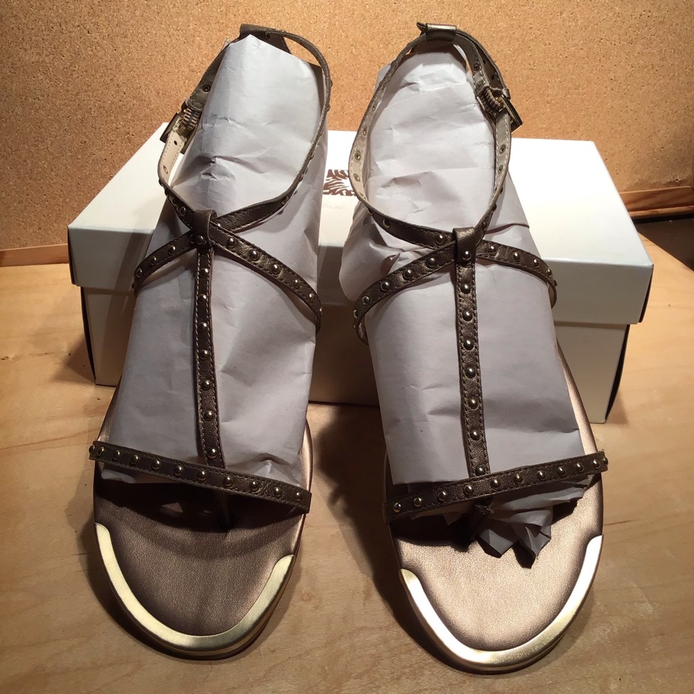 Anne Klein bronze sandals